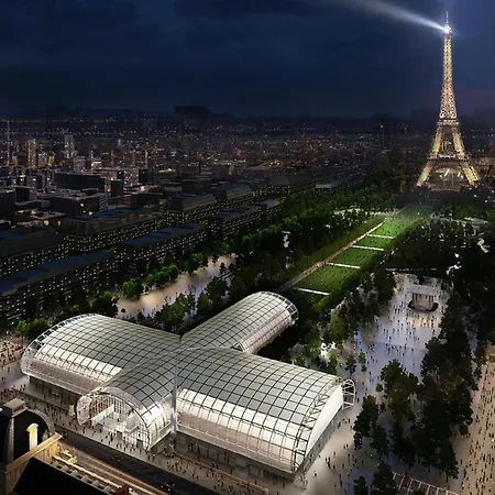 2 Pieces A Ecole Militaire Champ De Mars Tour Eiffel *